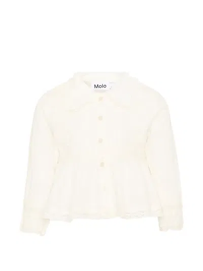 Molo Kids' Reece Blouse In White