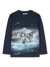 Molo Reif Graphic-print T-shirt In Blue