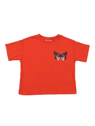 Molo Kids'  Reinette T Shirts Short Sleeves In Red