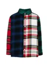 Molo Remon Patchwork Check-pattern Shirt In Multi