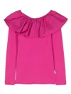 Molo Renate Ruffle-collar Blouse In Pink