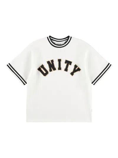 Molo Kids' Renley Embroidered T-shirt In White