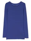 Molo Rihanna Merino Long-sleeve Top In Blue