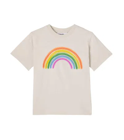 Molo Kids' Riley Embroidered Cotton Jersey T-shirt In Neutral