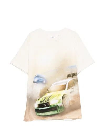 Molo Kids' Riley Graphic T-shirt In White