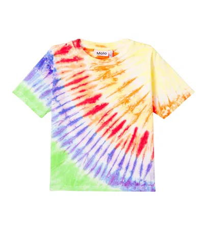 Molo Kids' Riley Printed Cotton Jersey T-shirt In Multi