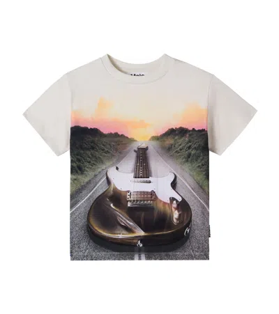 Molo Kids' Riley Printed Cotton Jersey T-shirt In Multi