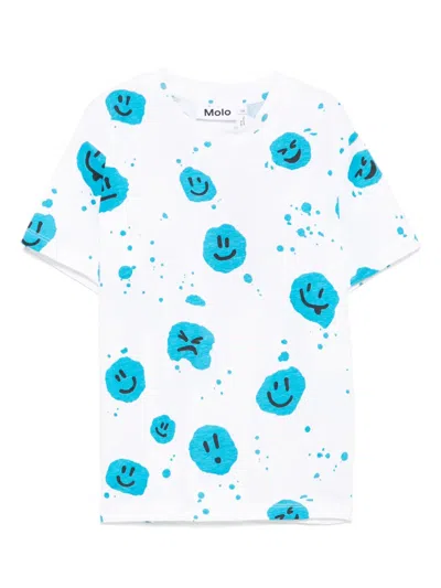 Molo Kids' Riley T-shirt In White