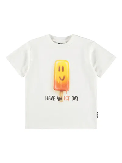 Molo Kids' Riley T-shirt In White