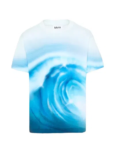 Molo Kids' Riley T-shirt In Blue