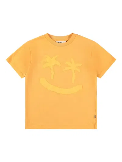 Molo Kids' Riley T-shirt In Orange