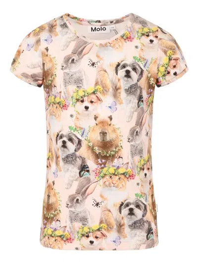 Molo Rimona Short Sleeves T-shirt By  In Neutral