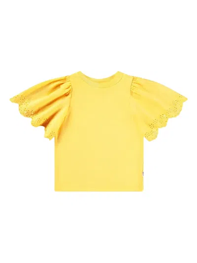 Molo Kids' Ritza T-shirt In Yellow