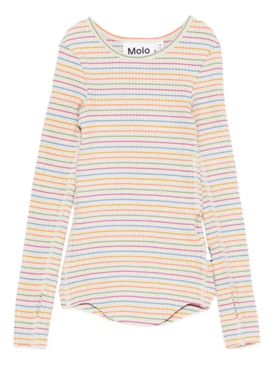 Molo Kids' Rochelle Long-sleeve Top In Multi