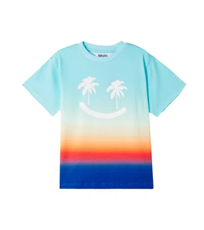 Molo Kids' Rodney Printed Cotton Jersey T-shirt In Palm Smile