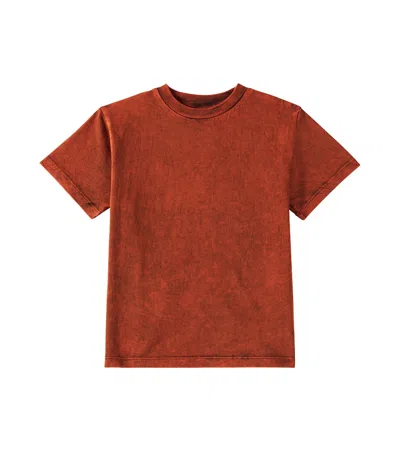 Molo Kids' Rodney Printed Cotton Jersey T-shirt In Red