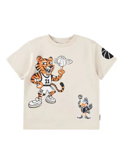 Molo "rodney" Short Sleeves T-shirt In Gray