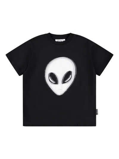 Molo Kids' Rodney T-shirt In Black