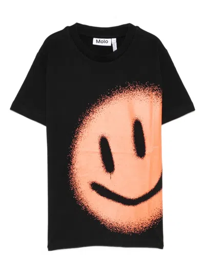 Molo Kids' Rodney T-shirt In Black