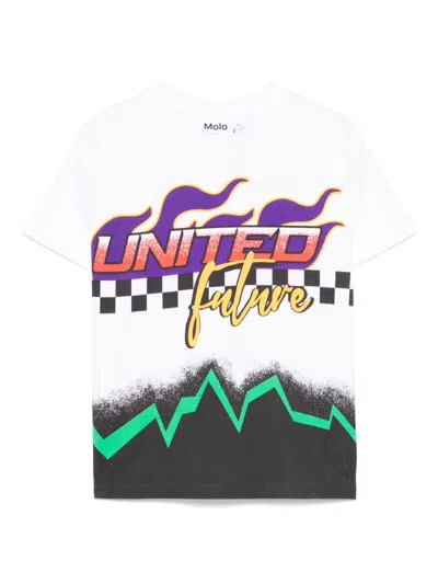 Molo Kids' Rodney T-shirt In White