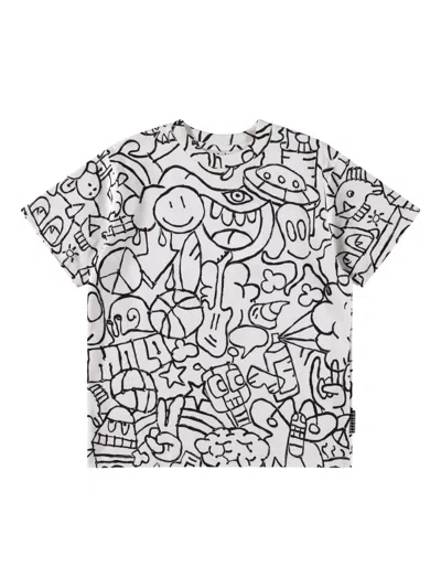 Molo Kids' Rodney T-shirt In White