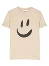 Molo Roxo Smiley-face Print T-shirt In Neutrals