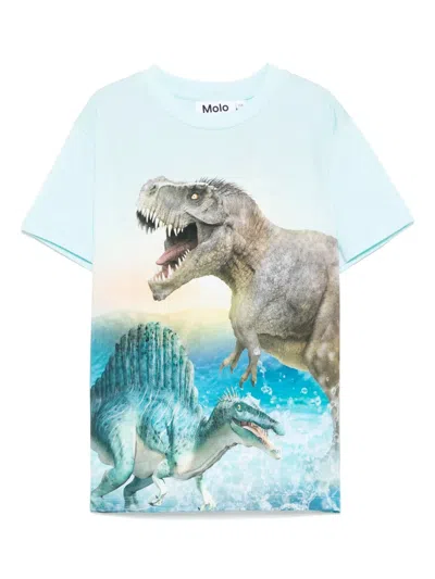 Molo Kids' Roxo T-shirt In Blue