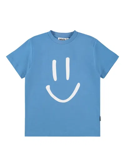 Molo Kids' Roxo T-shirt In Blue