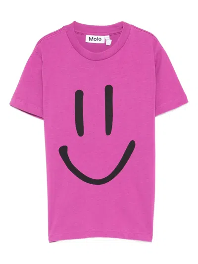 Molo Kids' Roxo T-shirt In Pink