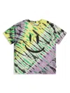 Molo Boy's Roxo Happy Face Tie Dye T-shirt In Yellow