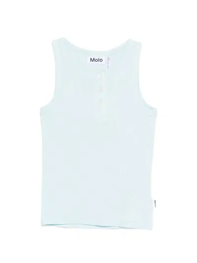 Molo Kids' Rozinda Ribbed Top In Blue