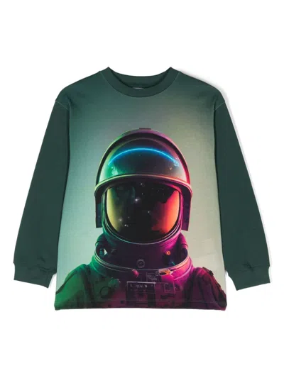 Molo Kids' Rube T-shirt In Space Helmet