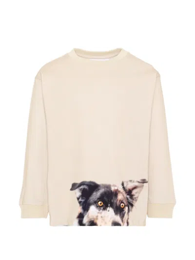 Molo Kids' Rube T-shirt In Neutral