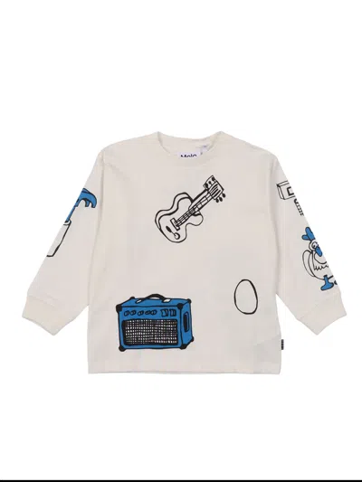 Molo Kids'  Rube T-shirts Long Sleeves In Brown