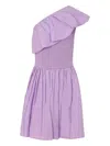 Molo Purple Dress For Girl In Purple