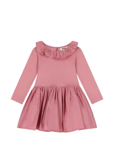 Molo Babies' Ruffled Dress In Pink