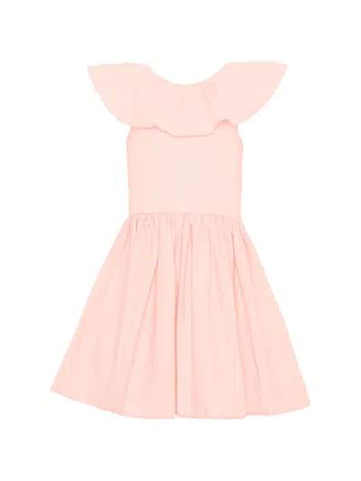 Molo Kids' Ruffled Sleeveless Dress In Pink