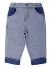 Molo Samara Contrast-trim Jeans In Blue