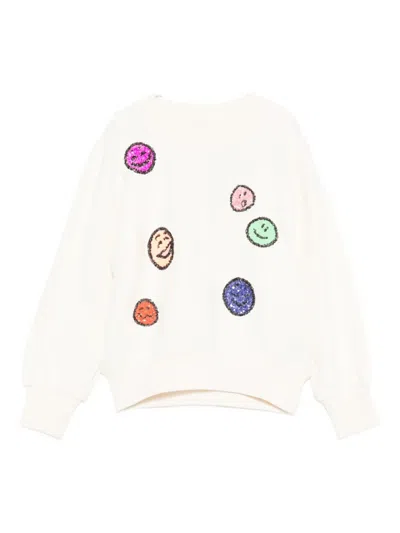 Molo Sequin-embellished Sweatshirt In White