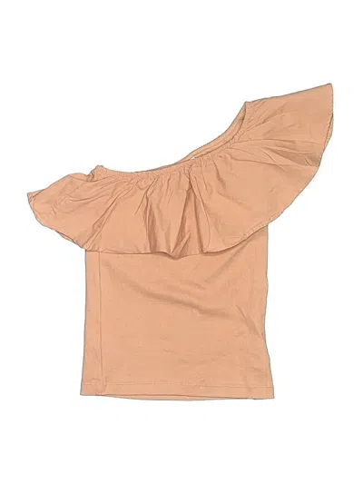 Pre-owned Molo Kids' Short Sleeve Blouse In Brown