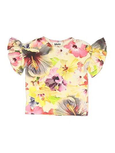 Pre-owned Molo Kids' Short Sleeve Blouse In Pink