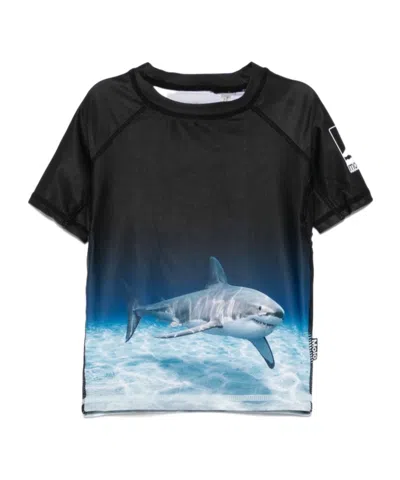 Molo Kids' Short-sleeved T-shirt In Black