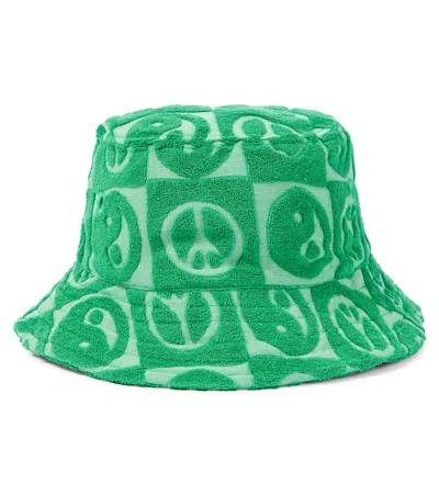 Molo Kids' Siks Terry Bucket Hat In Green