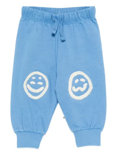 Molo Babies' Simein Smiley Trousers In Blue