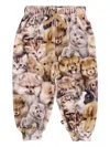 Molo Simeon Graphic-print Trousers In Brown