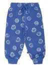 Molo Simeon Smiley-print Track Pants In Blue