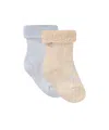 Molo Smiley Face Pattern Socks Two Pairs In Nude