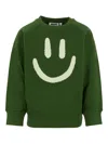 Molo Green Sweatshirt For Kids With Smiley In Green