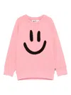Molo Smiley-face Sweatshirt In Pink