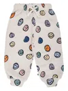 Molo Smiley-face Track Pants In Neutral